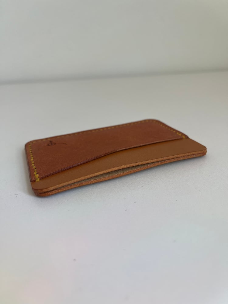 Image of Olmo/Tan Vachetta Horizontal Cardholder 