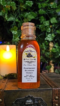 Image 7 of 👑The Armored Kingdom Premium Raspberry Blossom Honey Bottle(8oz)-Naturally Sweet-Small Batch