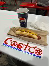 Image 2 of I Exist On $1.50 Hot Dogs - bumper sticker