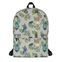 Image 3 of Grey Haunted Mansion Pattern Backpack