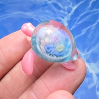 Image 3 of "UNDER THE SEA" CORAL REEF IMPLOSION SEA TURTLE PENDANT SMALL 9