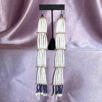 Image 1 of Tiered Dentalium earrings 