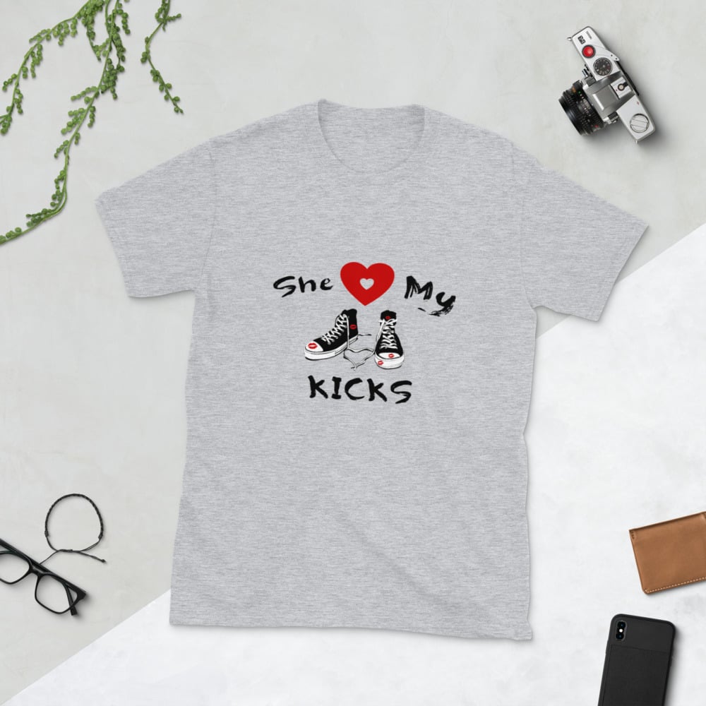 Image of She Loves my kicks Unisex T-Shirt