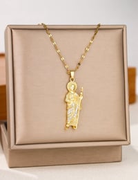 Image 1 of Gold San Judas necklace 