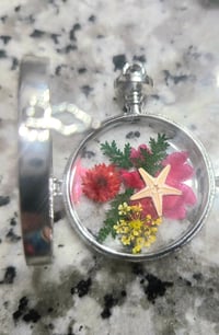 Image 5 of Pressed flower &starfish pendant.