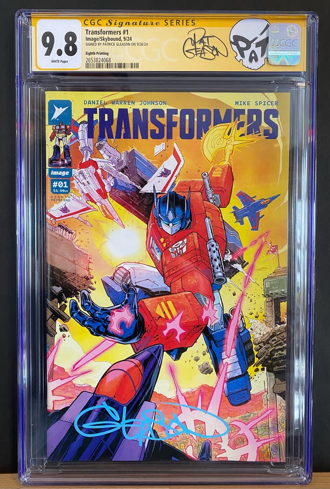 Image of Transformers #1 CGC Signature Series 9.8 with Custom Label 