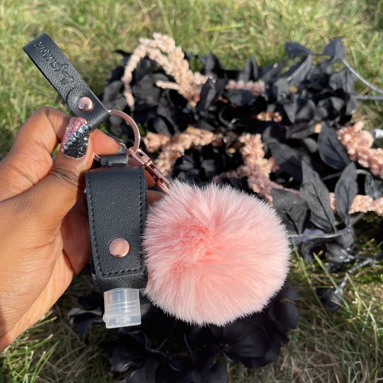 Sanitizer Keychain (Black) Image 3