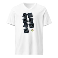 Image 3 of Unisex HEALING MODE Short Sleeve V-Neck T-Shirt