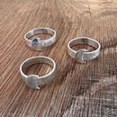 Image 3 of Rustic Silver Moon Ring