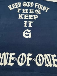 Image 3 of KEEP GOD FIRST-NAVY BLUE