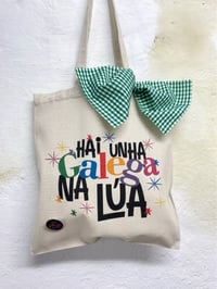 Bolsa HAI UNHA GALEGA NA LÚA. Con chapiña e lazo!