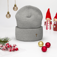 Image 15 of Cuffed Beanie (with cross)