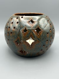 Image 1 of Round Woo Blue Luminary