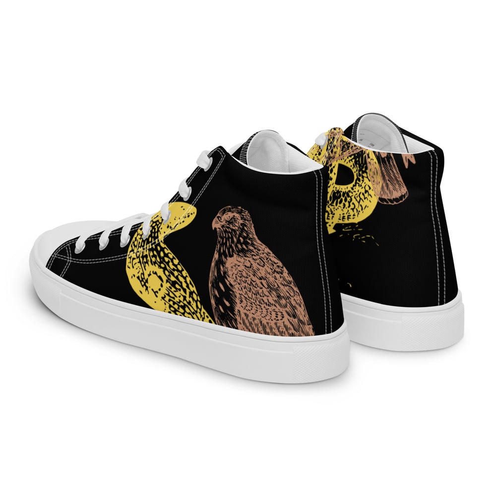 ZEN EXP - “Snake vs. Falcon” Men’s high top canvas shoes