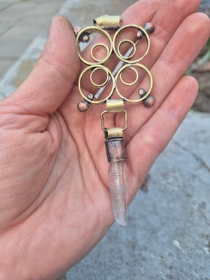 Bullet casings and crystal necklace  copy