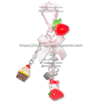 Hello Kitty Strawberry Keychain