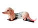 Image of Pink Slinky Dox- Original Art Creation - signed limited edition - original art toys- by Mab Graves