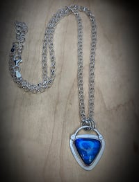 Image 3 of SOLD - Labradorite Open Heart Pendant 