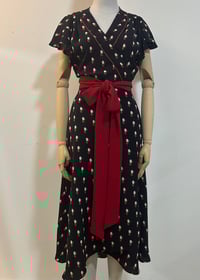 Image 9 of Dotty Printed Wrapover Dress