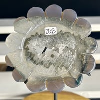 Image 3 of Druzy Agate Sunflower On Stand (26B)