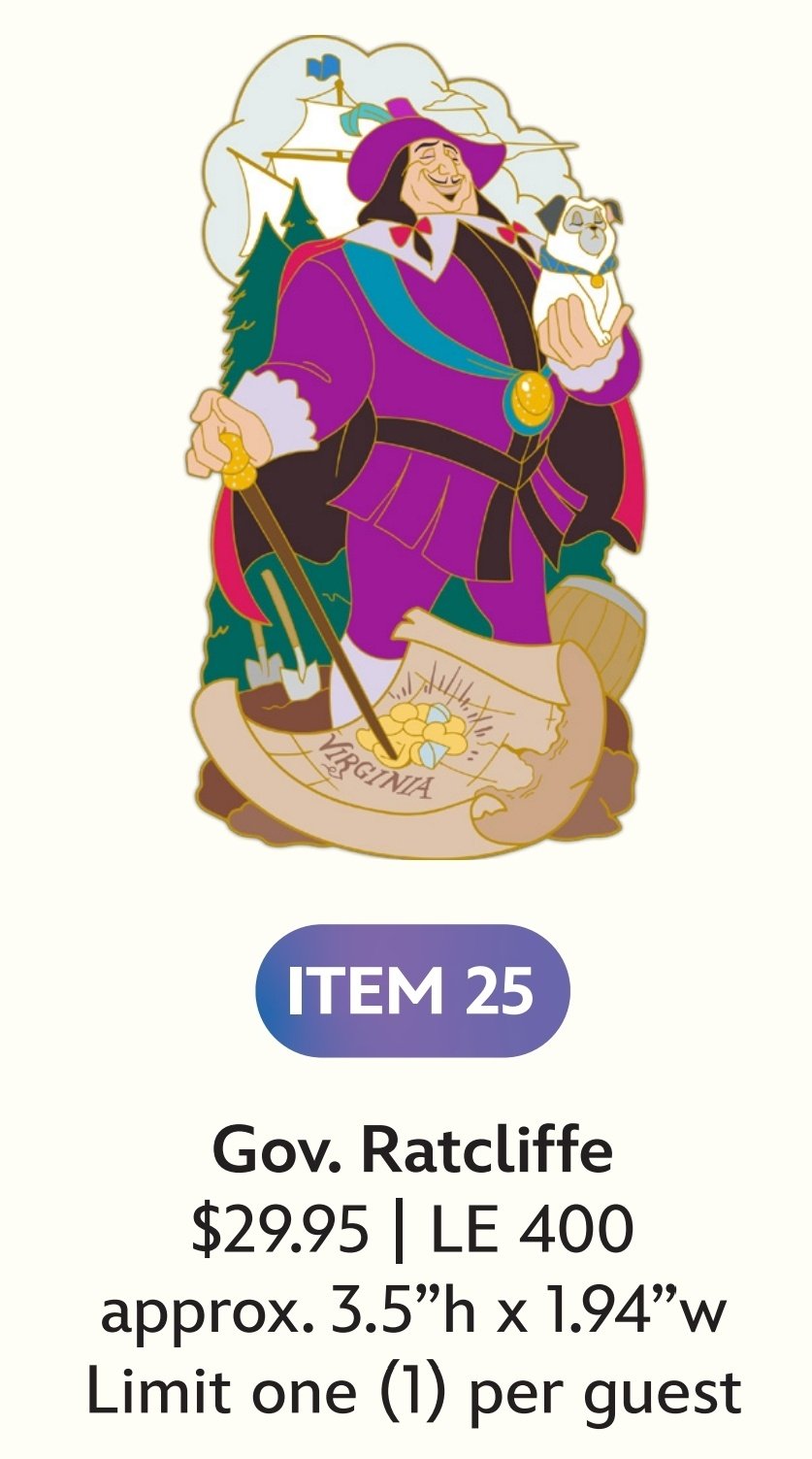 Image of Gov. Ratcliffe disney villains wdi pin le 400