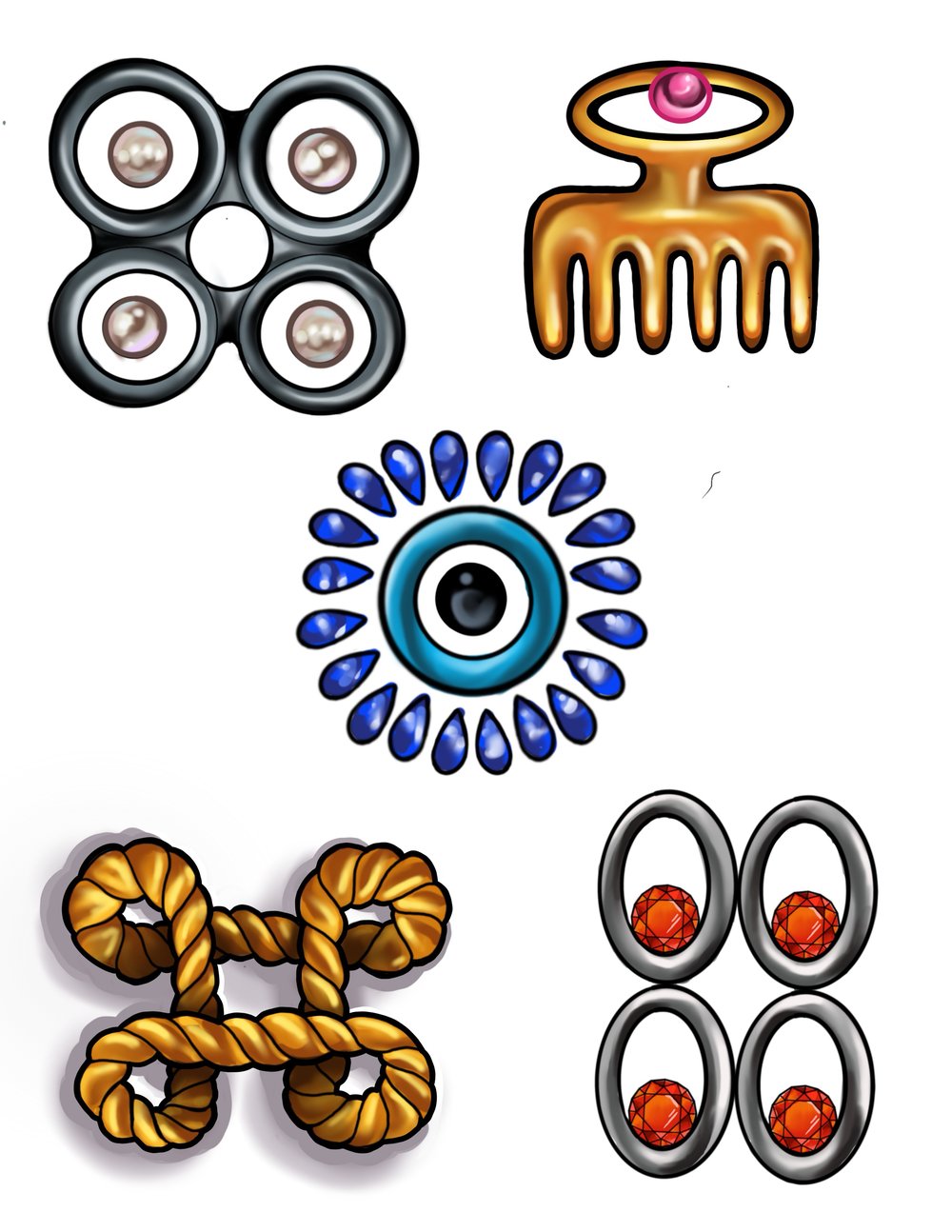 Image of Adinkra symbols 