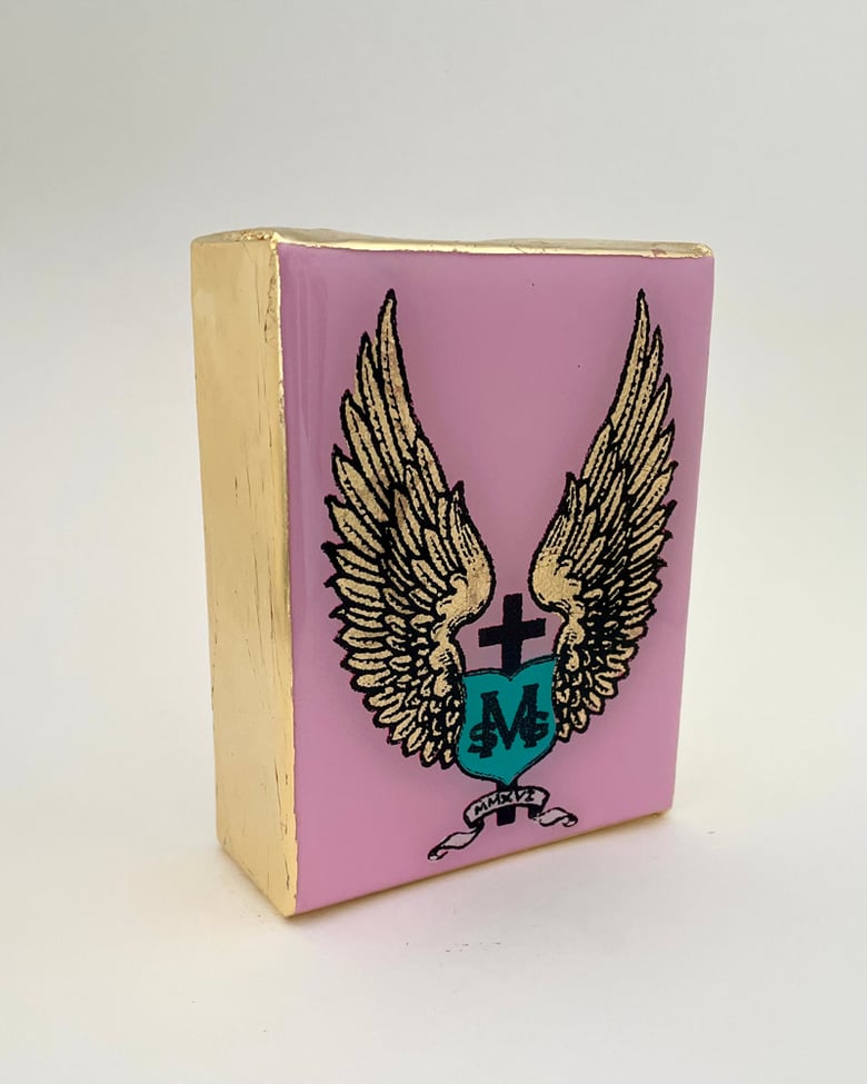 Image of MSG Angel Wings Pink/Gold leaf 