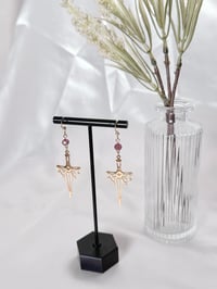 Image 2 of Golden Star Sword Earrings
