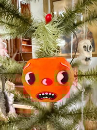 Frightened Mini Jack O' Lantern with Flameless Tealight Candle III