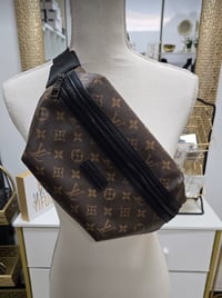 Image 1 of Unisex Brown Monogram Fanny Pack 