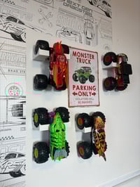 Image 1 of 5pk 3D Printed Monster truck wall mount 