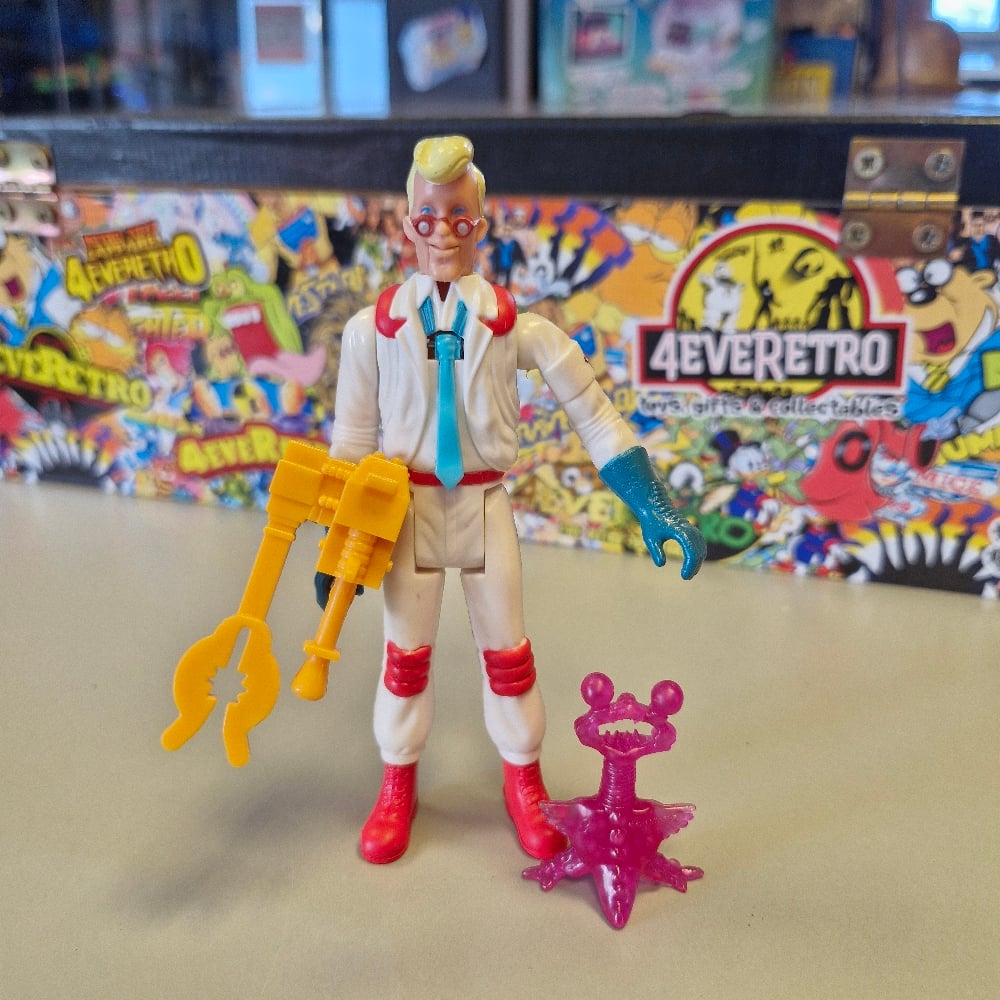 Image of Vintage Ghostbusters Fright Features Egon Spengler Action Figure with Accessories – Kenner 1988