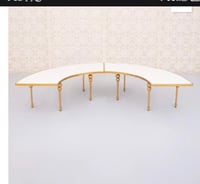 Kids Serpentine Table Gold – 2pcs