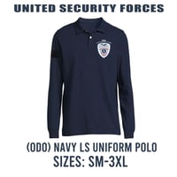 (ODO) NAVY LONG SLEEVE POLO