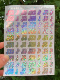 Image 5 of glitter music notes