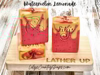 Image 2 of Watermelon Lemonade Goat Milk Soap