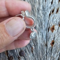 Image 3 of Dangle Moissanite Huggie 3