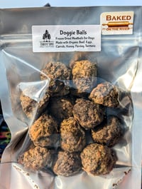 Doggie Balls Freeze Dried Meatballs for Dogs with Organic Beef 