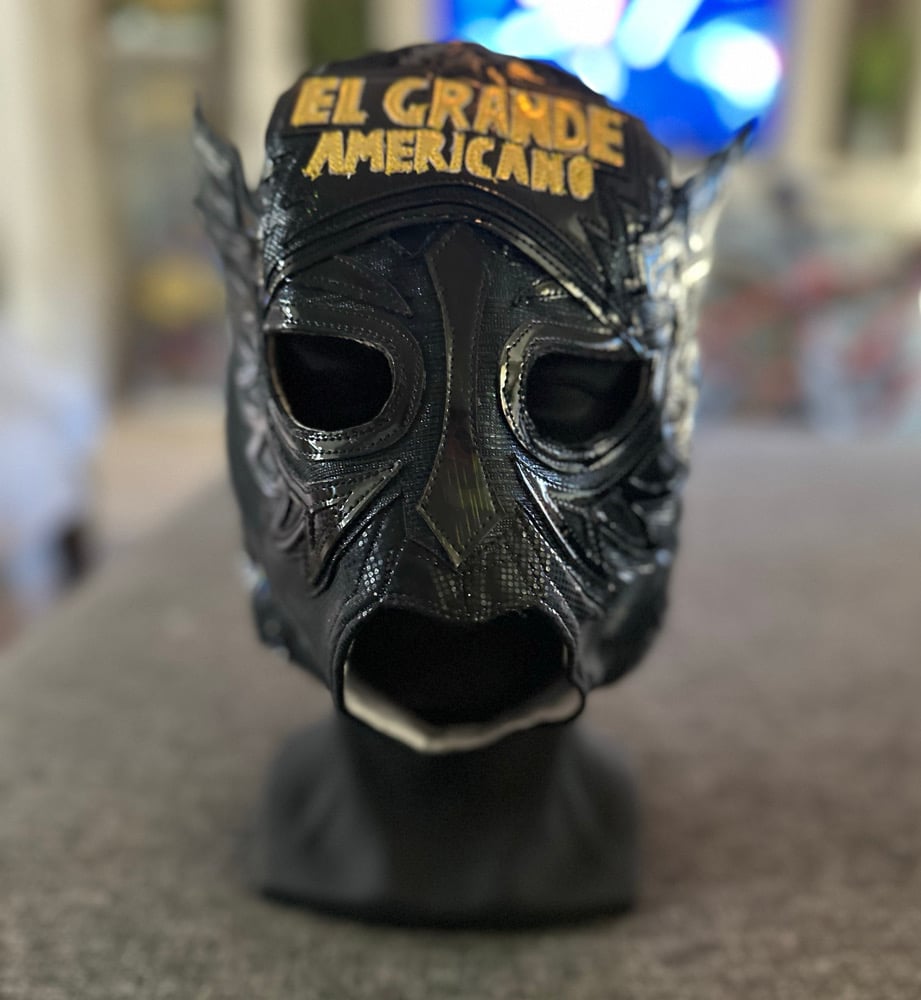 Image of El Grande Americano Luchador Black - PRO Mask