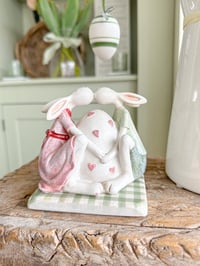 Image 1 of SALE! Sitting Kissing Bunnies