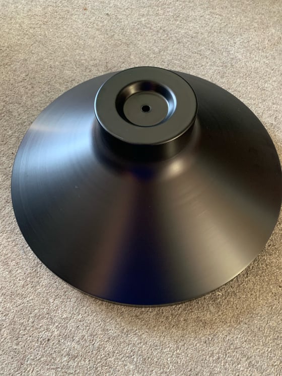 Image of Black Metal Lampshade Satin Finish