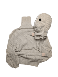 Image 3 of OBI BEIGE KNIT HOOD MASK 