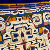 Image 3 of Hermès Cashmere Shawl "Esprit Ainou" by Natsuno Hidaka 140cm