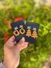 Gold Earrings (tree/ornament)