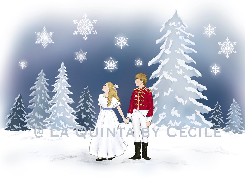 Image of  Carte de Noël collection « Casse-Noisette » / Christmas card,  « the nutcracker » 