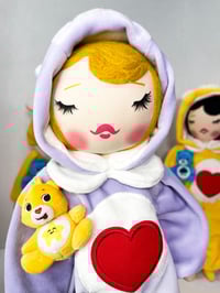 Image 1 of #3 CAREBEAR INSPIRED MEDIUM ART DOLL 