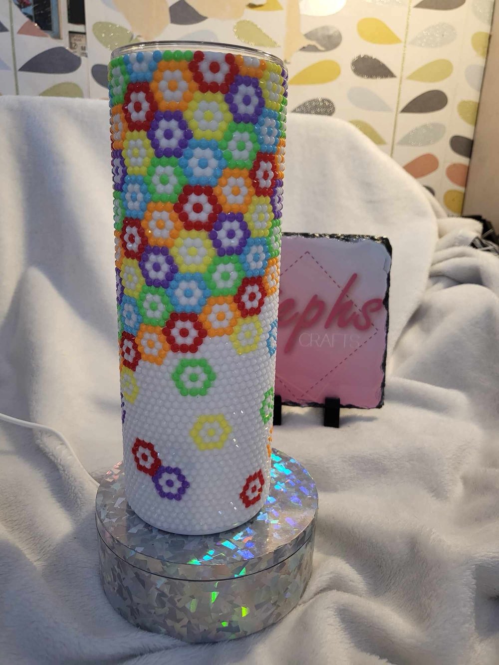 Image of Daisy’s rhinestone tumbler 