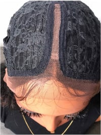 Image 4 of ZOEY | 26" BLACK DEEP T PART BODY WAVE LACE FRONT WIG 