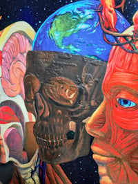 Image 2 of TOOL POSTER - BAND SIGNED - SKULL EARTH