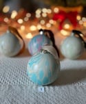 Marbled Ornaments - Winter